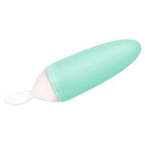 boon squirt silicone baby food dispensing spoon, mint