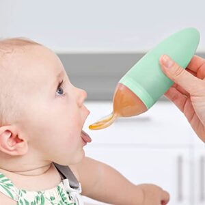 Boon SQUIRT Silicone Baby Food Dispensing Spoon, Mint