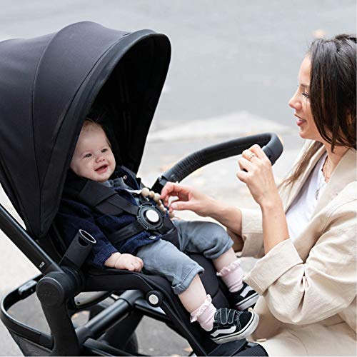 Joolz Hub+ - Premium Stroller for Babies from 6 Months up to 50 lbs - Superior Comfort & Safety - Easy Fold & Go - Integrated LED Lights - XXL Sunhood - Brilliant Black