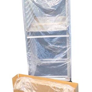 SHOPCraft Double Disposable Rack Covers, Heavy Duty Bun Rack & Food Cover 41” X 30” X 77”, for Industrial & Commercial Use, 150 Bags Per Roll