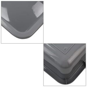 Readsky 34 L Grey Plastic Bus Box, Commercial Bus Tubs, 4 Packs