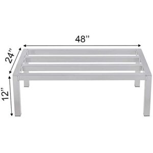 Regal Altair Aluminum Dunnage Rack 48" x 24" | 12" Off The Floor | 1100 Lbs Capacity