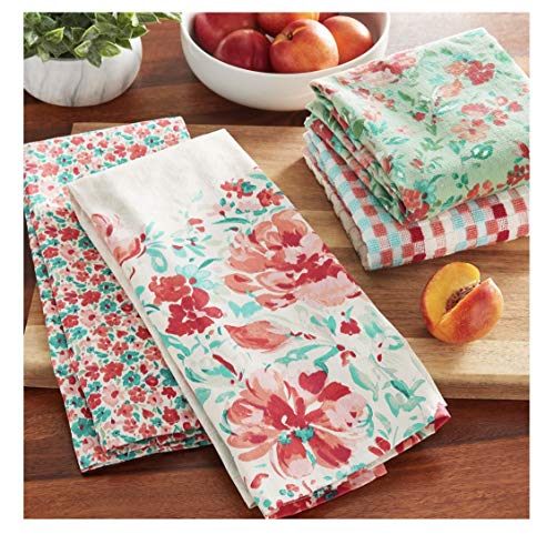 The Pioneer Woman Gorgeous Garden Kitchen Towels, 4 Pack