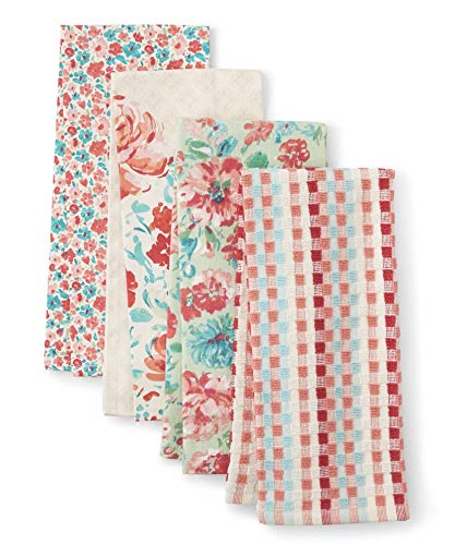 The Pioneer Woman Gorgeous Garden Kitchen Towels, 4 Pack