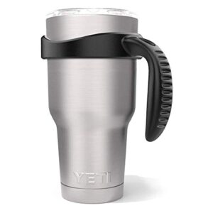 alafat tumbler handle for 30 oz yeti rambler cooler cup, rtic mug, sic, ozark trail grip and more tumbler mugs - bpa free (black-cup not include)