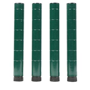 regal altair green epoxy wire shelving posts | pack of 4 posts | nsf commercial heavy duty (green epoxy wire shelving posts, 74''h)