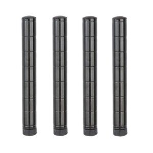 regal altair black epoxy wire shelving posts | pack of 4 posts | nsf commercial heavy duty (black epoxy wire shelving posts, 86''h)