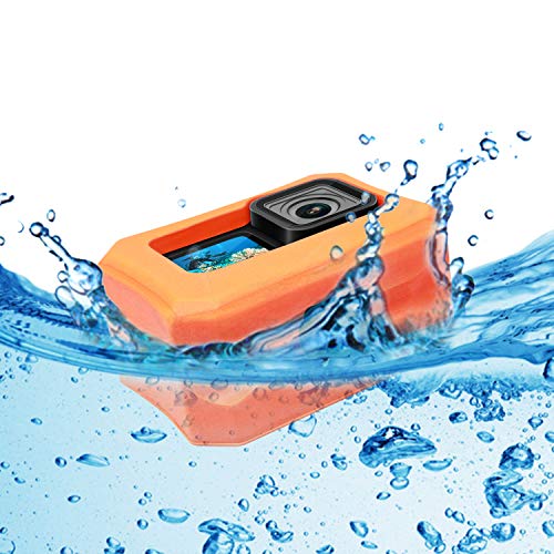 Floaty for GoPro Hero 11 / Hero10 / Hero 9 - Float Housing Case Cover for Camera Anti-Sink Floating Accessory - Orange