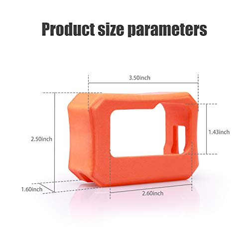 Floaty for GoPro Hero 11 / Hero10 / Hero 9 - Float Housing Case Cover for Camera Anti-Sink Floating Accessory - Orange