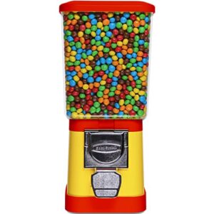 candy dispenser - home vending machine - red and yellow candy vending machine without stand - candy machine dispenser - nuts pet food vending dispenser