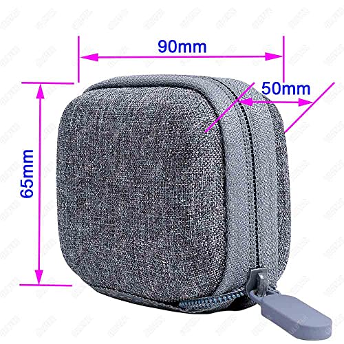 Compact Travel Case for GoPro Hero10 Hero11 Hero9 Camera Carry Travel Case Protective Carrying Grey Bag for Gopro Hero 11 10 9 Silicone Lens Cap Rubber Lens Cover Accessories