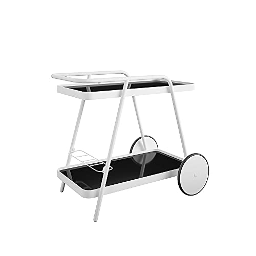 Novogratz Poolside Collection, Barbie Outdoor Bar Cart, White