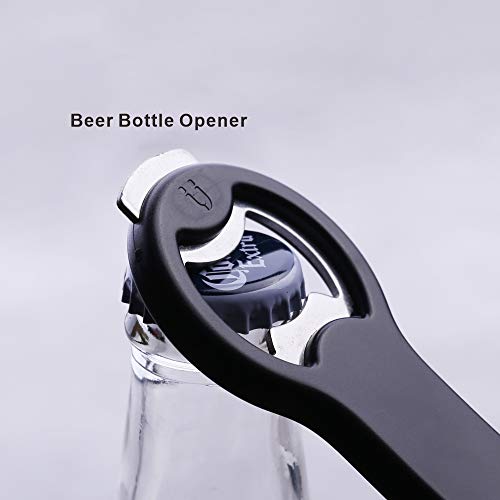 KITCHENDAO 2 in 1 Magnetic Beer Bottle Opener for Fridge and RV with Cap Catcher - Pop Can Soda Can Opener, Stick to Refrigerator for Easy Storage with Magnet, Gift for Men Husband Father- 1 Pack