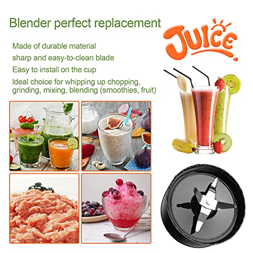 1-pack Magic Bullet Replacement Parts Cross Blades Compatible with Magic Bullet 250w Blender, Juicer and Mixer (Model MB1001)