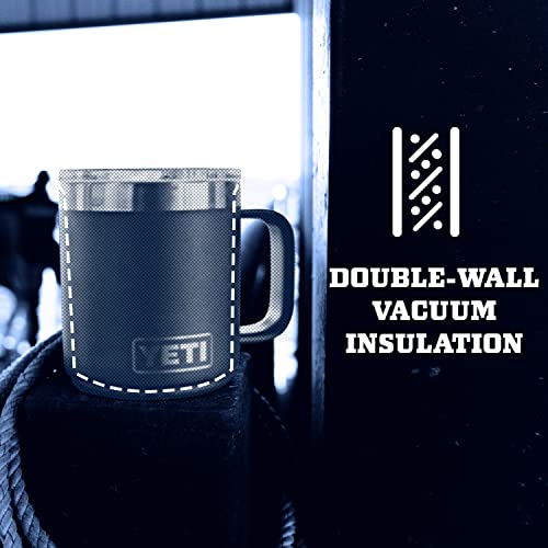 YETI Rambler 10 oz Stackable Mug, Vacuum Insulated, Stainless Steel with MagSlider Lid, Navy