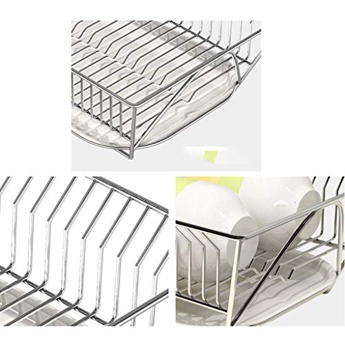 STRAW Single-layer Drain Bowl Rack,Rack Set Dish Drainer Drain Board and Utensil Holder Simple Easy to Use