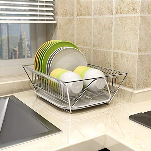 STRAW Single-layer Drain Bowl Rack,Rack Set Dish Drainer Drain Board and Utensil Holder Simple Easy to Use