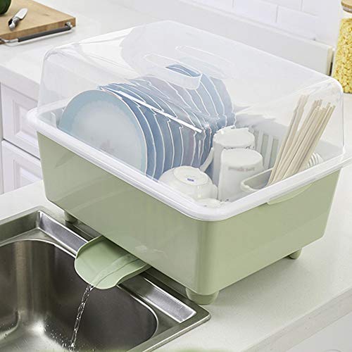 STRAW Plastic Tableware Drain Rack, Kitchen Tableware Drain Cabinet Support Rack Modern Tableware Rack Storage Box