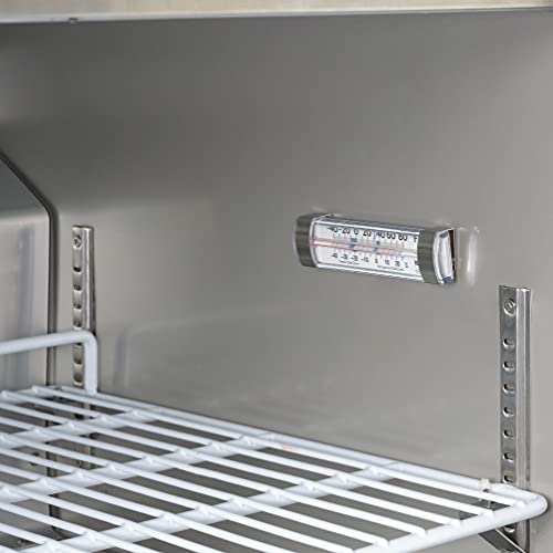 PEAK COLD Commercial Under Counter Stainless Steel Freezer; 27" W