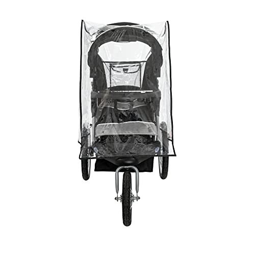 Nuby Travel System Weather Shield, Clear Plastic Stroller Cover with Storage Pocket & Vented Sides