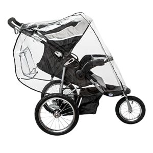 Nuby Travel System Weather Shield, Clear Plastic Stroller Cover with Storage Pocket & Vented Sides