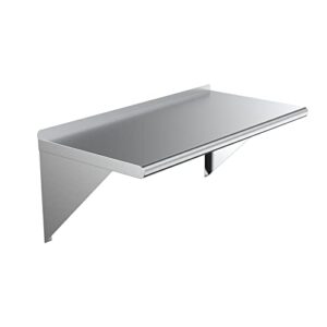 amgood 24" x 36" stainless steel wall shelf | metal shelving | garage, laundry, storage, utility room | restaurant, commercial kitchen | nsf