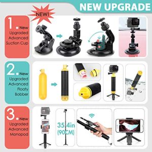 Vamson 63-in-1 Accessories Kit for GoPro Hero 11 10 9 8 7 6 5 Black 4 3 MAX Mount Tripod for DJI OSMO Action Camera,Insta360,Xiaomi Yi 4K,AKASO,Campark,Apeman,SJCAM,DBPOWER AVS08