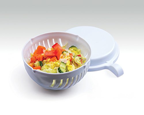 Innovative Living Salad Cutter Bowl, Upgraded Easy Salad Maker, Fast Fruit Vegetable Chopper for Fresh Veggies