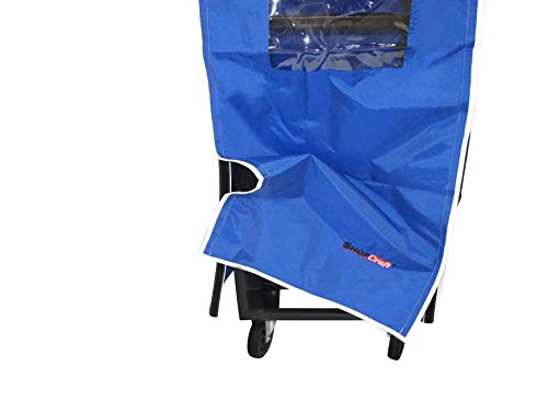 SHOPCraft Heavy Duty Bakery Single Rack Cover, Reusable Commercial Standard Rack Cover with Velcro Closure (Blue)