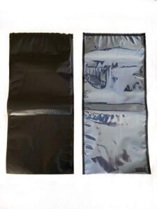 black/clear precut 5mil vacuum bags - (50/pack) (11x24)