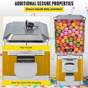 VEVOR, 17 Inch Huge Load Capacity Candy, Mini Vending, Gumball Dispenser Machine for Kids, Perfect for Birthdays, Christmas and Kiddie Parties, Yellow