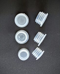 plastic stopper replacement plug for salt and pepper shakers, flower pots, bottles, pipes etc 5/8”, 9/16”, 1/2” (6 pcs)