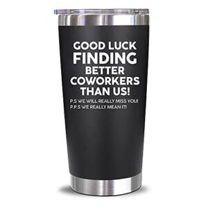 coworker leaving gifts - farewell gifts, going away gift for coworker - new job, goodbye, good luck gifts for coworkers, colleagues, boss, men, women, friends - 20 oz tumbler