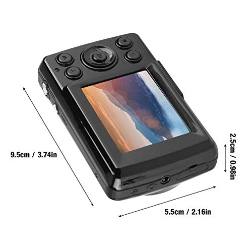 Chiwe Digital Camera Recorder, 16X Zoom HD Mini Digital Video Camera for Teens Kids for Beginner for Outdoor(Black)