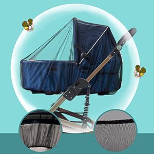 Mosquito Net for Stroller - 2 Pack Durable Baby Stroller Mosquito Net - Perfect Bug Net for Strollers, Bassinets, Cradles, Playards, Pack N Plays and Portable Mini Crib (Black) … …