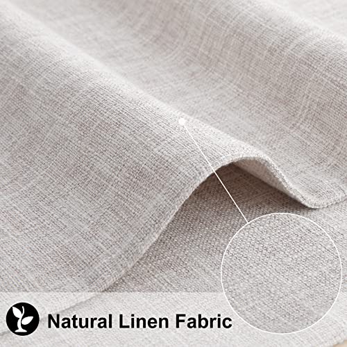 homing Neutral Beige Cloth Placemats Set of 6 – Cotton Linen Blend Washable Farmhouse Dining Table Mats for Indoors & Outdoors, Easy to Clean, 13 x 19 Inch