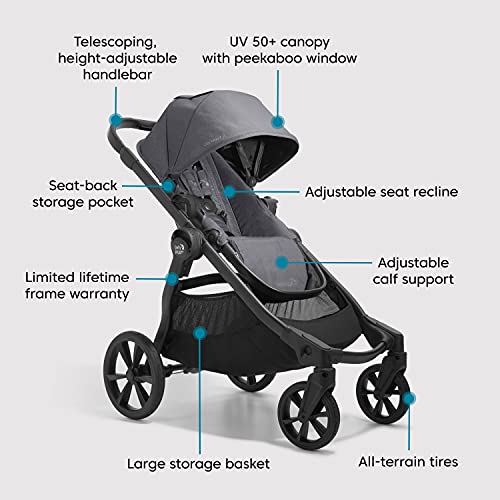 Baby Jogger® City Select® 2 Single-to-Double Modular Stroller, Radiant Slate