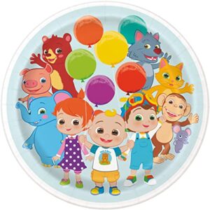 cocomelon round dinner plates- 9" i pack of 8