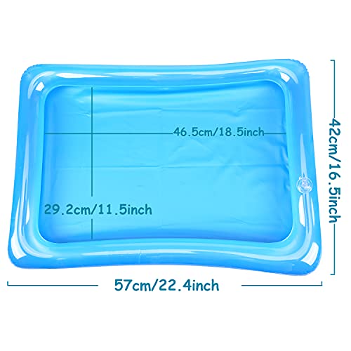 6 Pack Inflatable Ice Serving Bar, Salad Ice Tray Food Drink Containers BBQ Picnic Ice Food Drinks Buffet Server Tray for Indoor Outdoor Party