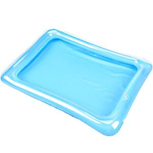 6 Pack Inflatable Ice Serving Bar, Salad Ice Tray Food Drink Containers BBQ Picnic Ice Food Drinks Buffet Server Tray for Indoor Outdoor Party