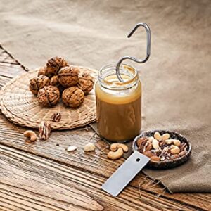 Lervont Natural Peanut Butter Stirrer Fits 12-30 oz Jars | Stainless Steel | for Mixing Various Butter & Jam