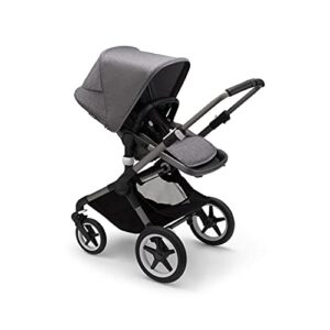 bugaboo fox 3 complete full-size stroller - the most advanced comfort stroller - graphite/grey melange-grey melange