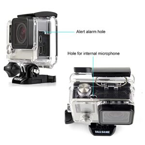 YALLSAME Skeleton Case for GoPro Hero 4 Hero 3+ Hero 3 with Tripod Mount & Quick Release Buckle Easy Charging Open Connectable Protective Housing Case Accessories for Go Pro 4 3 3+