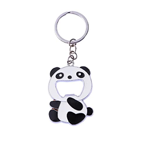 ARFUKA Bottle Opener Keychain Cute Panda Beer Soda Bottle Opener Keyring Beverage Bottle Opener Key Ring, Women Men Gift for Christmas and Birthday