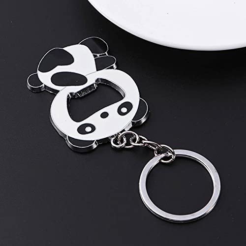 ARFUKA Bottle Opener Keychain Cute Panda Beer Soda Bottle Opener Keyring Beverage Bottle Opener Key Ring, Women Men Gift for Christmas and Birthday