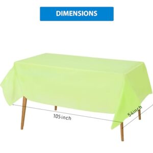 EDI Disposable Tablecloth 12 Packs (Assorted Colors, Rectangular)