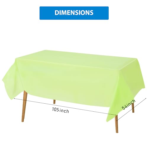 EDI Disposable Tablecloth 12 Packs (Assorted Colors, Rectangular)