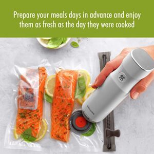 ZWILLING Fresh & Save 4-pc Vacuum Sealer Starter Set, Reusable Sous Vide Bags, Meal Prep