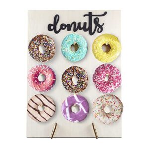 llewyn donut wall donut display board donut stand wood decorate for party,wedding,birthday party