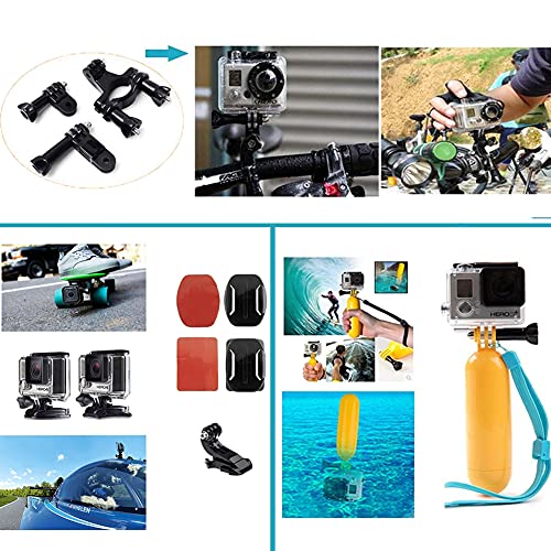 TANSUO Accessories Kit for GoPro Hero 11 10 9 8 Max 7 6 5 4 Black GoPro 2018 Session Fusion Silver White Insta360 DJI SJCAM APEMAN AKASO and Others Action Cameras (28in1)